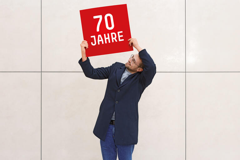 Cover Jubiläumsbroschüre '70 Jahre'