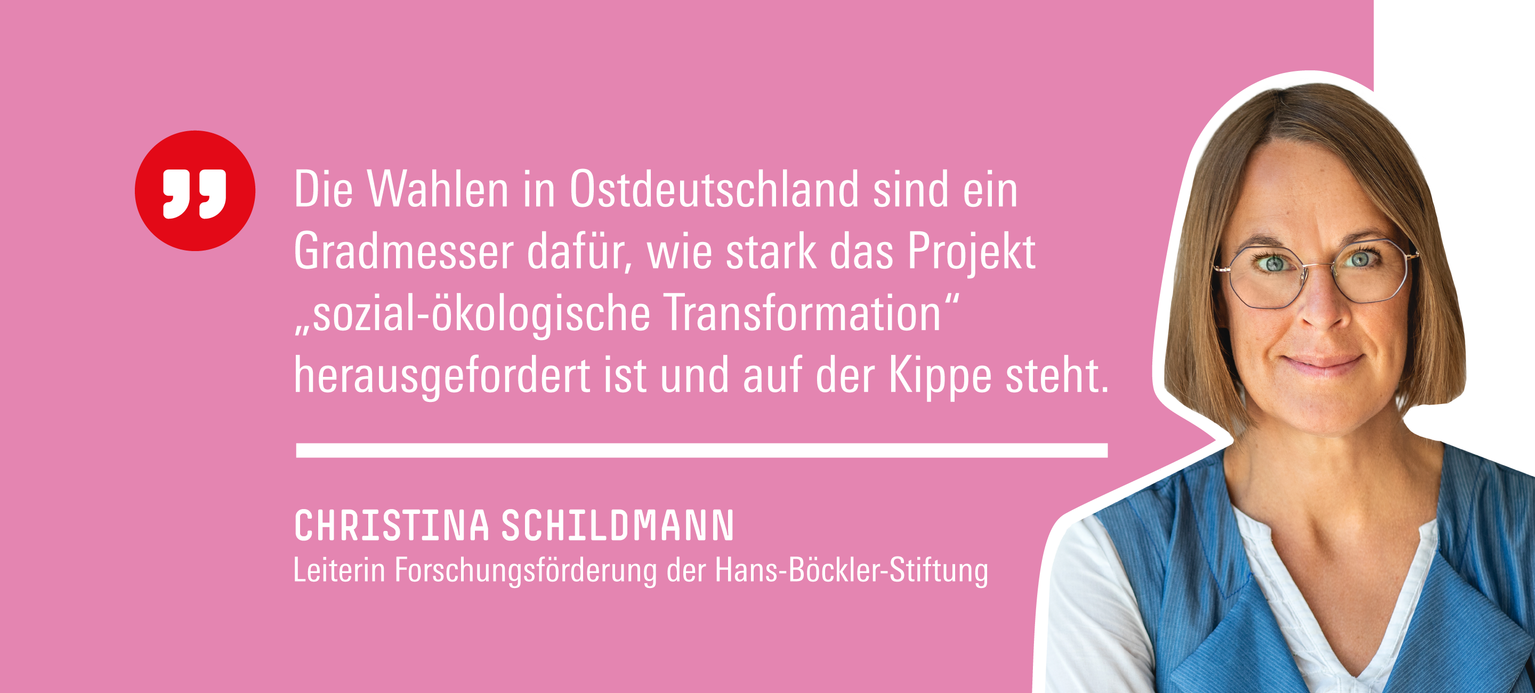 Das Bild zeigt Christina Schildmann, die Leiterin der Forschungsförderung der Hans-Böckler-Stiftung