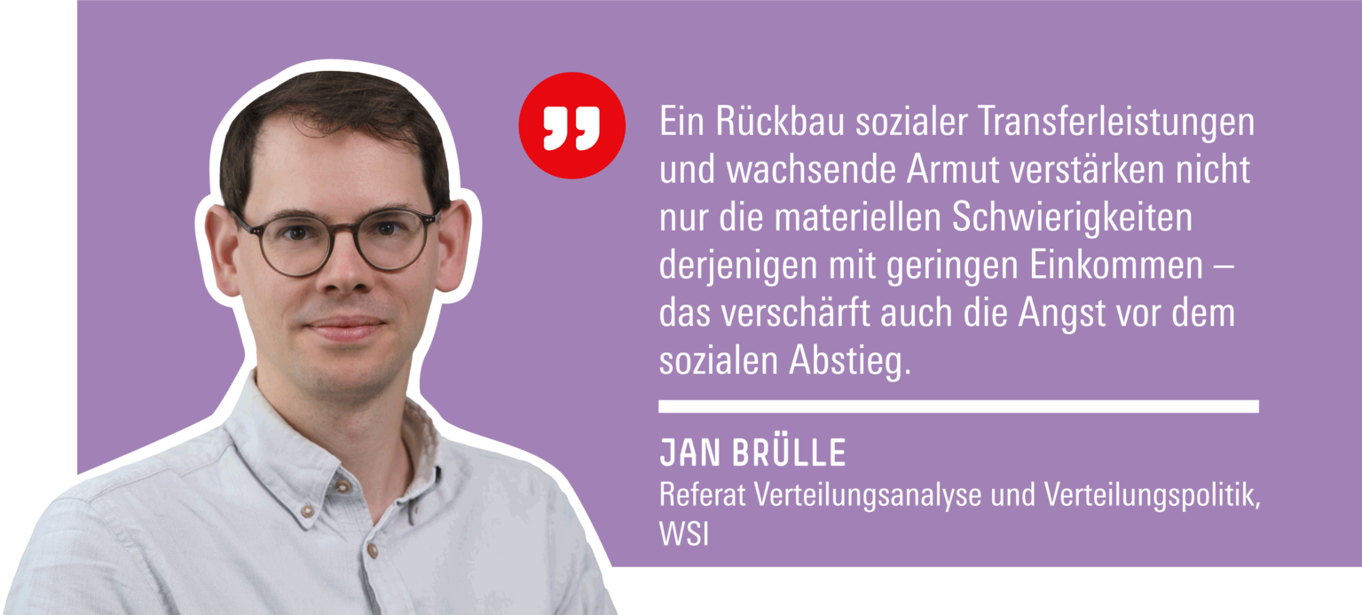 Das Bild zeigt Dr. Jan Brülle, wissenschaftlicher Mitarbeiter im Referat Verteilungsanalyse und Verteilungspolitik am Wirtschafts- und Sozialwissenschaftlichen Institut der Hans-Böckler-Stiftung