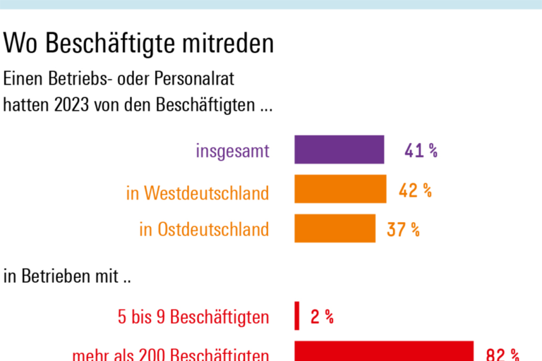 Infografik Böckler Schule zum Thema Mitbestimmung