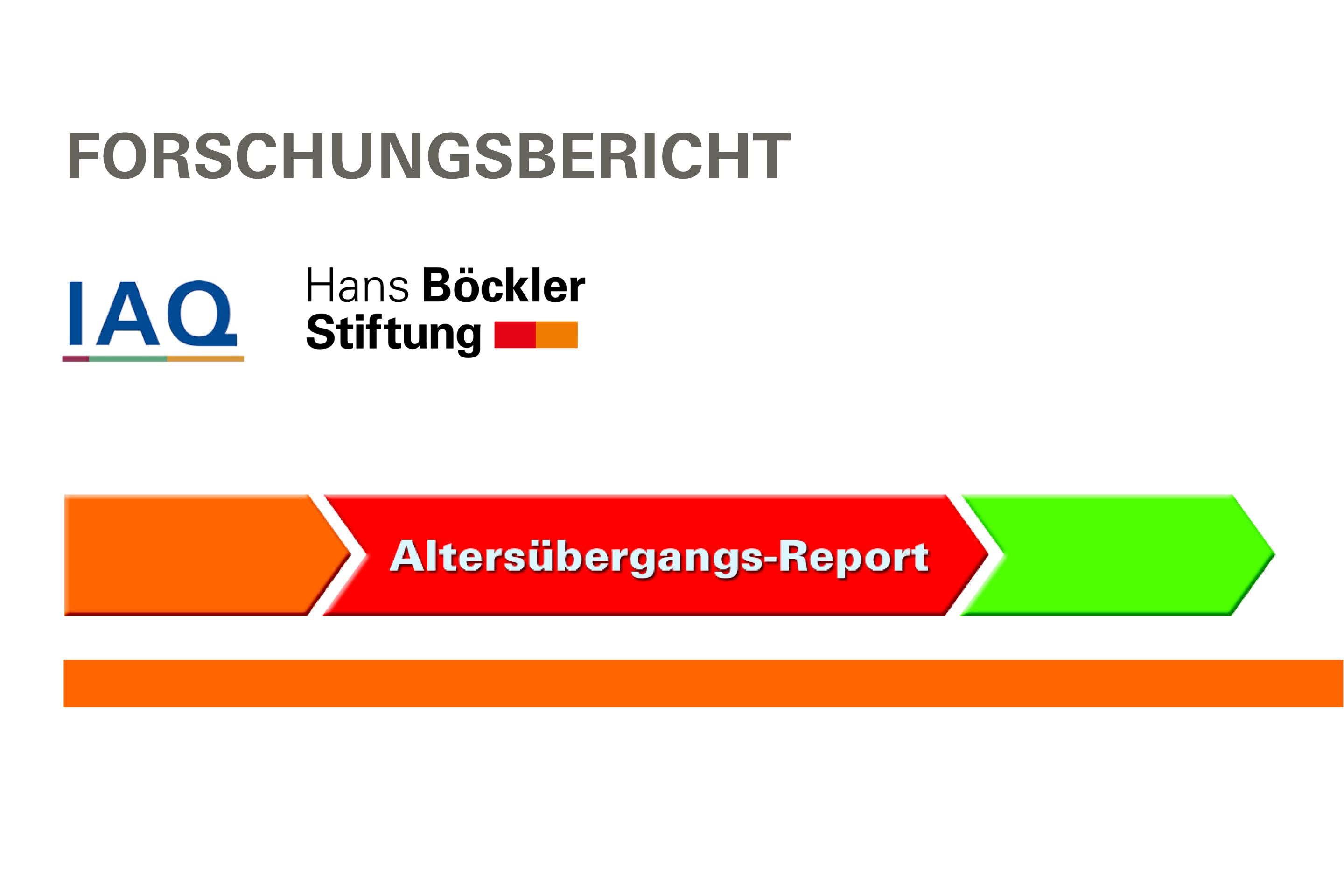 Symbol der Altersübergangsreport-Hefte